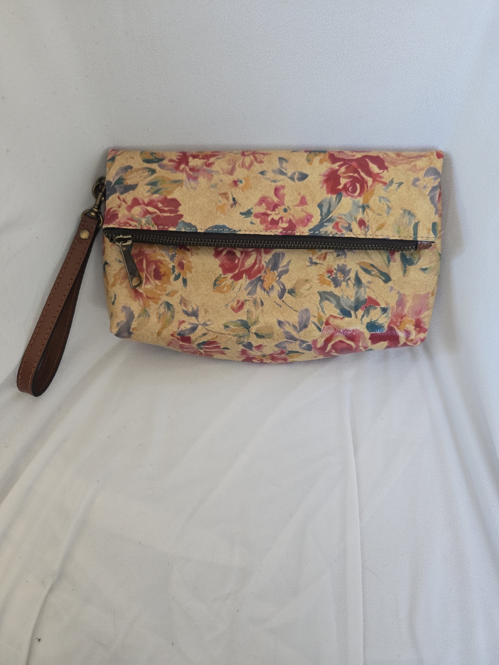 Patricia Nash Floral Zip-Top Wristlet Clutch